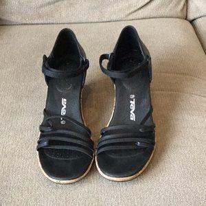 Teva Riviera Black Wedge Sandal